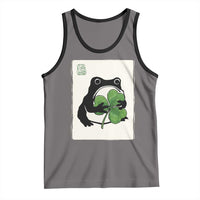 Funny Grumpy Frog Japanese St Patricks Day Tank Top