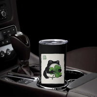 Funny Grumpy Frog Japanese St Patricks Day Tumbler Cup