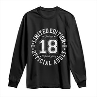 Funny 18th Birthday Long Sleeve Shirt Est 2008 Limited Edition Official Adult