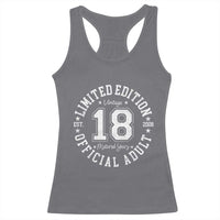 Funny 18th Birthday Racerback Tank Top Est 2008 Limited Edition Official Adult