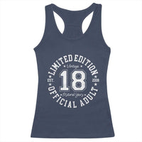 Funny 18th Birthday Racerback Tank Top Est 2008 Limited Edition Official Adult