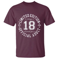 Funny 18th Birthday T Shirt Est 2008 Limited Edition Official Adult