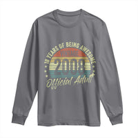 Funny 18th Birthday Long Sleeve Shirt 18 Years Old Gifts Vintage 2008 Official Adult