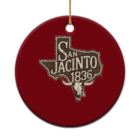 Battle of San Jacinto 1836 Texas History Independence Day Ceramic Ornament