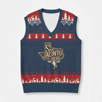 Battle of San Jacinto 1836 Texas History Independence Day V-Neck Knit Sweater Vest