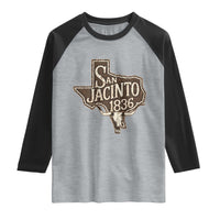 Battle of San Jacinto 1836 Texas History Independence Day Raglan Shirt