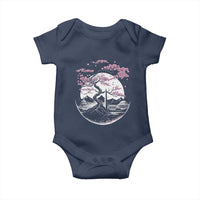 Washington DC Cherry Blossoms Monuments Memorials Japanese Style Baby Onesie