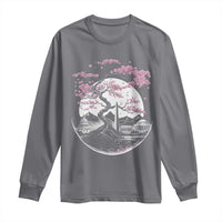 Washington DC Cherry Blossoms Monuments Memorials Japanese Style Long Sleeve Shirt