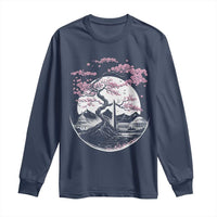 Washington DC Cherry Blossoms Monuments Memorials Japanese Style Long Sleeve Shirt