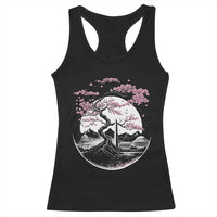 Washington DC Cherry Blossoms Monuments Memorials Japanese Style Racerback Tank Top