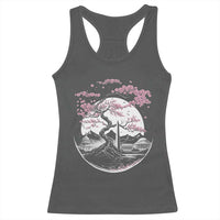 Washington DC Cherry Blossoms Monuments Memorials Japanese Style Racerback Tank Top