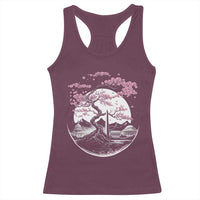Washington DC Cherry Blossoms Monuments Memorials Japanese Style Racerback Tank Top