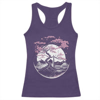 Washington DC Cherry Blossoms Monuments Memorials Japanese Style Racerback Tank Top