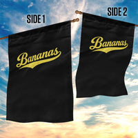 Bananas Retro Throwback Baseball Sport Lover Garden Flag
