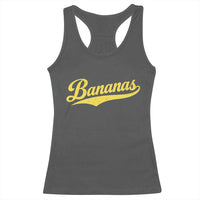Bananas Retro Throwback Baseball Sport Lover Racerback Tank Top