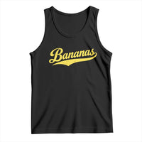 Bananas Retro Throwback Baseball Sport Lover Tank Top