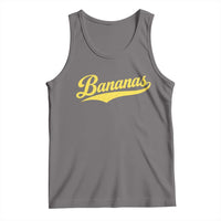 Bananas Retro Throwback Baseball Sport Lover Tank Top