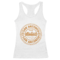 San Antonio Texas TX Vintage Souvenir Texan Pride Racerback Tank Top