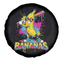 Funny Bananas Baseball Drip Ice Cream Sports Splatter Spare Tire Cover