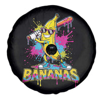 Funny Bananas Baseball Drip Ice Cream Sports Splatter Spare Tire Cover