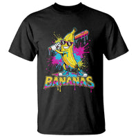 Funny Bananas Baseball Drip Ice Cream Sports Splatter T Shirt