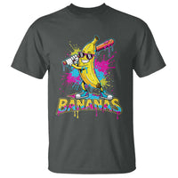 Funny Bananas Baseball Drip Ice Cream Sports Splatter T Shirt