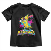Funny Bananas Baseball Drip Ice Cream Sports Splatter Toddler T Shirt