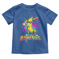 Funny Bananas Baseball Drip Ice Cream Sports Splatter Toddler T Shirt