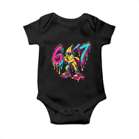 Funny 67 Banana Baseball Drip Ice Cream Six Seven Meme Baby Onesie