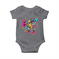 Funny 67 Banana Baseball Drip Ice Cream Six Seven Meme Baby Onesie