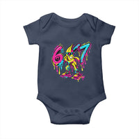 Funny 67 Banana Baseball Drip Ice Cream Six Seven Meme Baby Onesie