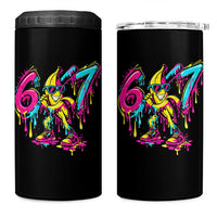 Funny 67 Banana Baseball Drip Ice Cream Six Seven Meme 4 in 1 Can Cooler Tumbler