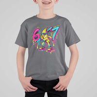 Funny 67 Banana Baseball Drip Ice Cream Six Seven Meme T Shirt For Kid