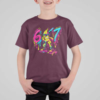 Funny 67 Banana Baseball Drip Ice Cream Six Seven Meme T Shirt For Kid