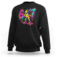 Funny 67 Banana Baseball Drip Ice Cream Six Seven Meme Sweatshirt