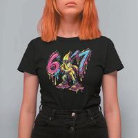 Funny 67 Banana Baseball Drip Ice Cream Six Seven Meme T Shirt For Women