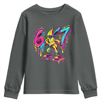Funny 67 Banana Baseball Drip Ice Cream Six Seven Meme Youth Sweatshirt
