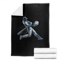 Ice Cream Baseball Player Dripping Game Day Throw Blanket
