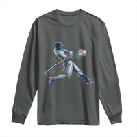 Ice Cream Baseball Player Dripping Game Day Long Sleeve Shirt