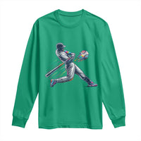 Ice Cream Baseball Player Dripping Game Day Long Sleeve Shirt