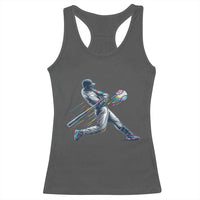 Ice Cream Baseball Player Dripping Game Day Racerback Tank Top