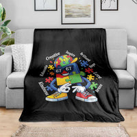 Funny 67 Autism Awareness Throw Blanket Six Seven Puzzle Meme Creative Brilliant Hope Love Kindness