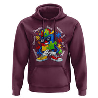 Funny 67 Autism Awareness Hoodie Six Seven Puzzle Meme Creative Brilliant Hope Love Kindness