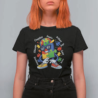 Funny 67 Autism Awareness T Shirt For Women Six Seven Puzzle Meme Creative Brilliant Hope Love Kindness