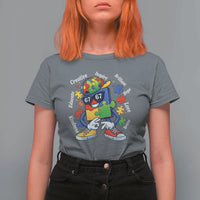 Funny 67 Autism Awareness T Shirt For Women Six Seven Puzzle Meme Creative Brilliant Hope Love Kindness