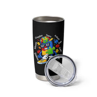Funny 67 Autism Awareness Tumbler Cup Six Seven Puzzle Meme Creative Brilliant Hope Love Kindness
