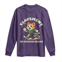 Elopement The Unexpected Workout Long Sleeve Shirt Autism Neurodiversity Cat