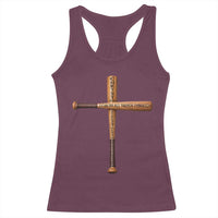 Christian Baseball Racerback Tank Top I Can Do All Things Through Christ Who Strengthens Me