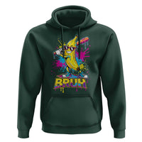 Funny Bruh Banana Baseball Drip Ice Cream Sports Splatter Hoodie