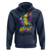 Funny Bruh Banana Baseball Drip Ice Cream Sports Splatter Hoodie